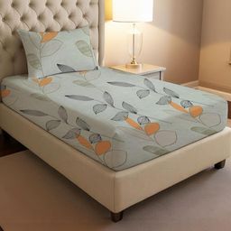 IVAZA Grey Geometric 300 Cotton Nylon Single-image-75