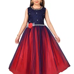 Sangria Girls Embellished Party Wear Gown-picture-13
