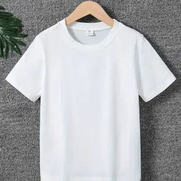 Printcomet Kids Round Neck Short Sleeves Cotton Relaxed Fit T-Shirt-43