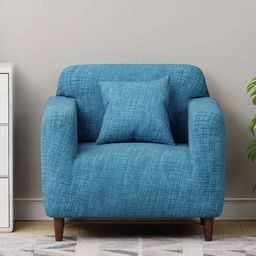 Myntra Elegant Homes Blue Polyester 2 Piece Sofa Cover With Arms-image-61