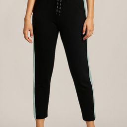 DTR FASHION Women Slim Fit Colourblocked Trousers-image-32