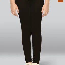 LYRA Girls Pack Of 2 Cotton Ankle-Length Leggings-image-22
