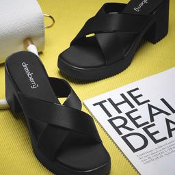 DressBerry Women Block Heel Sandals-33