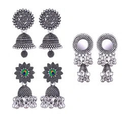 Sangria Silver-Plated Alloy Earrings-picture-11