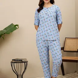 ETC Women Floral Printed Night suit-image-38