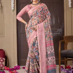 VS MALL Printed Art Silk Sarees-image-47