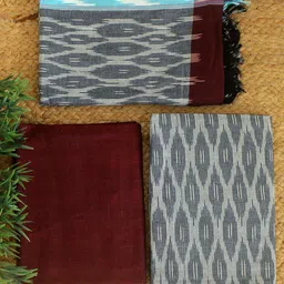 Weaves of Tradition Pure Cotton Unstitched Dress Material-picture-44