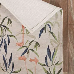 BELLA TRUE Green & Blue Floral Printed Anti-Skid Doormats-image-97
