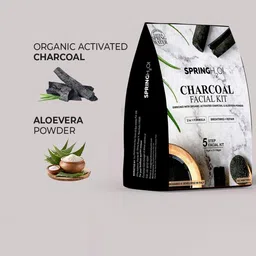 SPRING H2O Set Of 2 Charcoal & D-TAN 5 Step Facial Kit - 50 g Each image 5