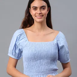 DressBerry Puff Sleeve Cotton Top-picture-7