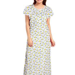 AAKARSHANA CREATION Women Printed Cotton Nightdress-image-94