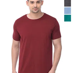 COLOR CAPITAL Unisex Pack Of 4 Cotton T-Shirts-image-64