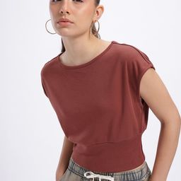 glitchez Extended Sleeves Crop Blouson Top-21