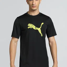 Puma Performance Cat Printed Cotton Slim Fit T-Shirt-image-36