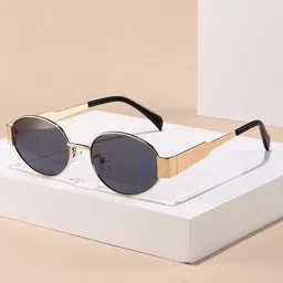 IFLASH Unisex Oval Sunglasses with UV Protected Lens-53
