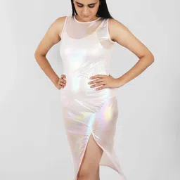Blissence Women Rainbow Cover-up Dress with Slits-image-26
