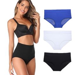 YOU FOREVER Women Pack Of 3 High-Rise Hipster Briefs-picture-32