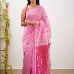 CANBIA Woven Design Zari Banarasi Saree-image-51