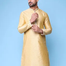 AURIK Men Solid Daily Silk Straight Kurta-picture-2