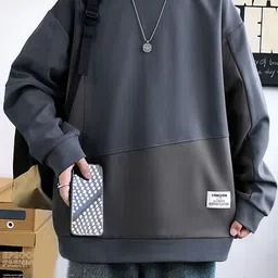 StyleCast x Revolte Men Colourblocked Pullover Sweatshirt-picture-34