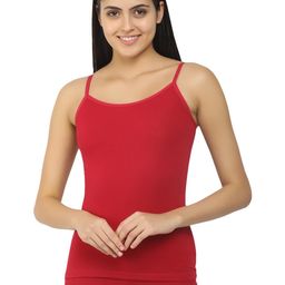 Adjustable Strap Spagetti Camisole Cotton Spandex Slim Fit-image-82