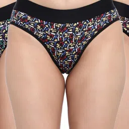 FiveFlag Mid-Rise Cotton Blend Briefs-image-94