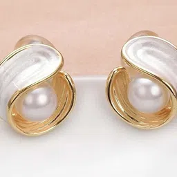 EL REGALO Artificial Stones Studded Spherical Shaped Studs-picture-23