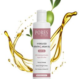 PORES Be Pure Set Of 2-Pcs Keratin & Argan Hair Oil - 100ml Each-38