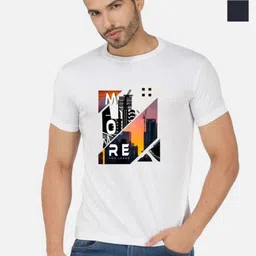 GLOBAL NOMAD Men 2 Printed Bio Finish Applique T-shirt-image-61