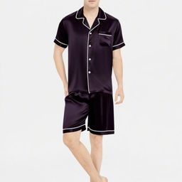 Bella Babe by SK Men Lapel Collar Night suit-image-67