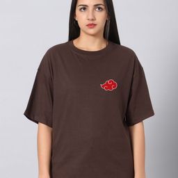 Besick Women Graphic Printed Round Neck Cotton Oversized T-shirt-image-30