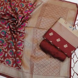Suha Floral Printed Unstitched Dress Material-picture-20