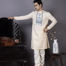 DEVOILER Men Ethnic Motifs Printed Kurta-image-13