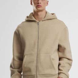Besick Men Hooded Solid Cotton Lightweight Bomber Jacket-picture-22