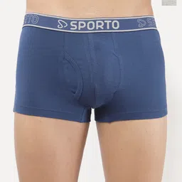 Sporto by Macho Pack Of 2 Combed Cotton Mid-Rise Short Trunks-picture-10