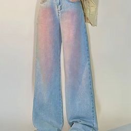 StyleCast x Revolte Women Relaxed Fit Low Distress Light Fade Jeans-picture-42