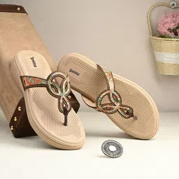 The Roadster Lifestyle Co Women Embellished Open-Toe Flats-picture-33