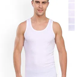 CAVENDERS Pack Of 6 Pure Cotton Basic Vests White Pure CottonDno-v211st-image-94
