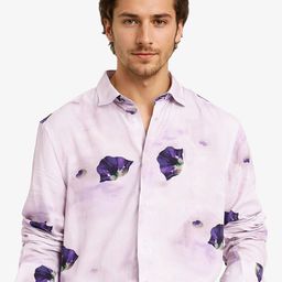 RARE RABBIT Men Comfort Spread Collar Floral Printed Casual Shirt-picture-23