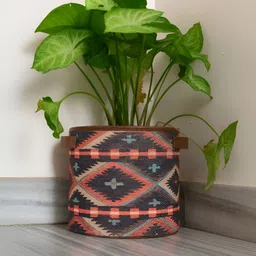 Mona B Vanaja Black & Red Printed Large Planter-picture-6