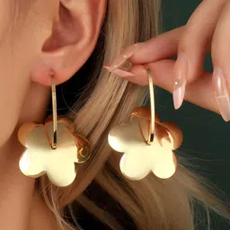 SALTY Bubbles Luxury Floral Shaped Drop Earrings-27