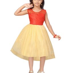 BAESD Girls Embellished Net Fit & Flare Dress-image-65
