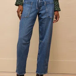 AMERICAN EAGLE OUTFITTERS Women Mid-Rise Cotton Jeans-image-53