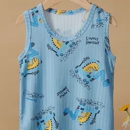 LULU & SKY Boys Typography Printed V-Neck T-shirt-image-81