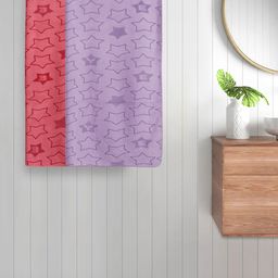 Myntra Elegant Homes Purple & Pink 2 Printed Cotton 350 GSM Bath Towel-image-71