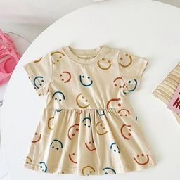 LULU & SKY Girls Cotton Printed Fit & Flare Midi Dress-picture-0