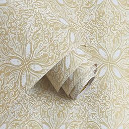 ANNA CREATIONS Beige & White Printed Waterproof Self-Adhesive Wallpaper-image-97