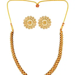DIVASTRI 1g Micron Gold-Plated Beaded Jewellery Set-44