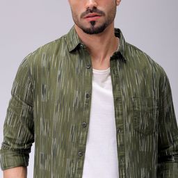 The Indian Garage Co Men Slim Fit Multi Stripes Opaque Striped Casual Shirt-image-118