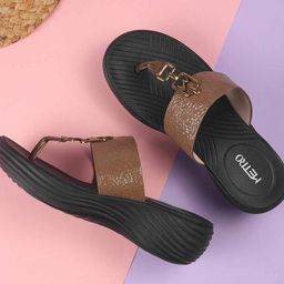 Metro Embellished Flatform Sandals-image-94